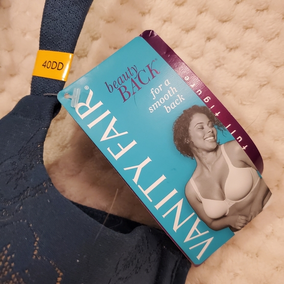 NEW Vanity Fair 40DD Teal Smooth Back Bra - Picture 3 of 6